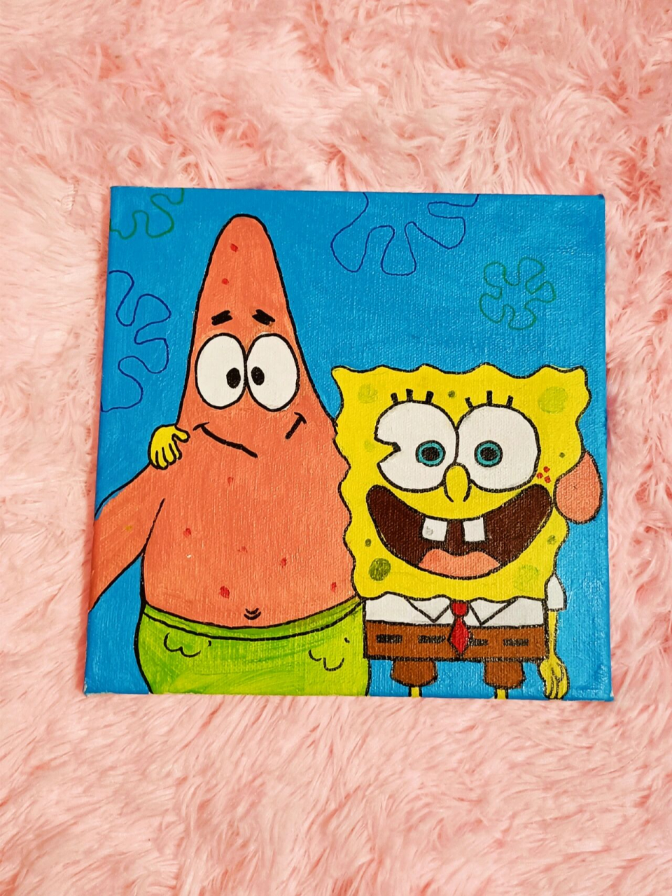 丙烯画海绵宝宝教程 绘画步骤969696(仅供参考) ①准备工具:20