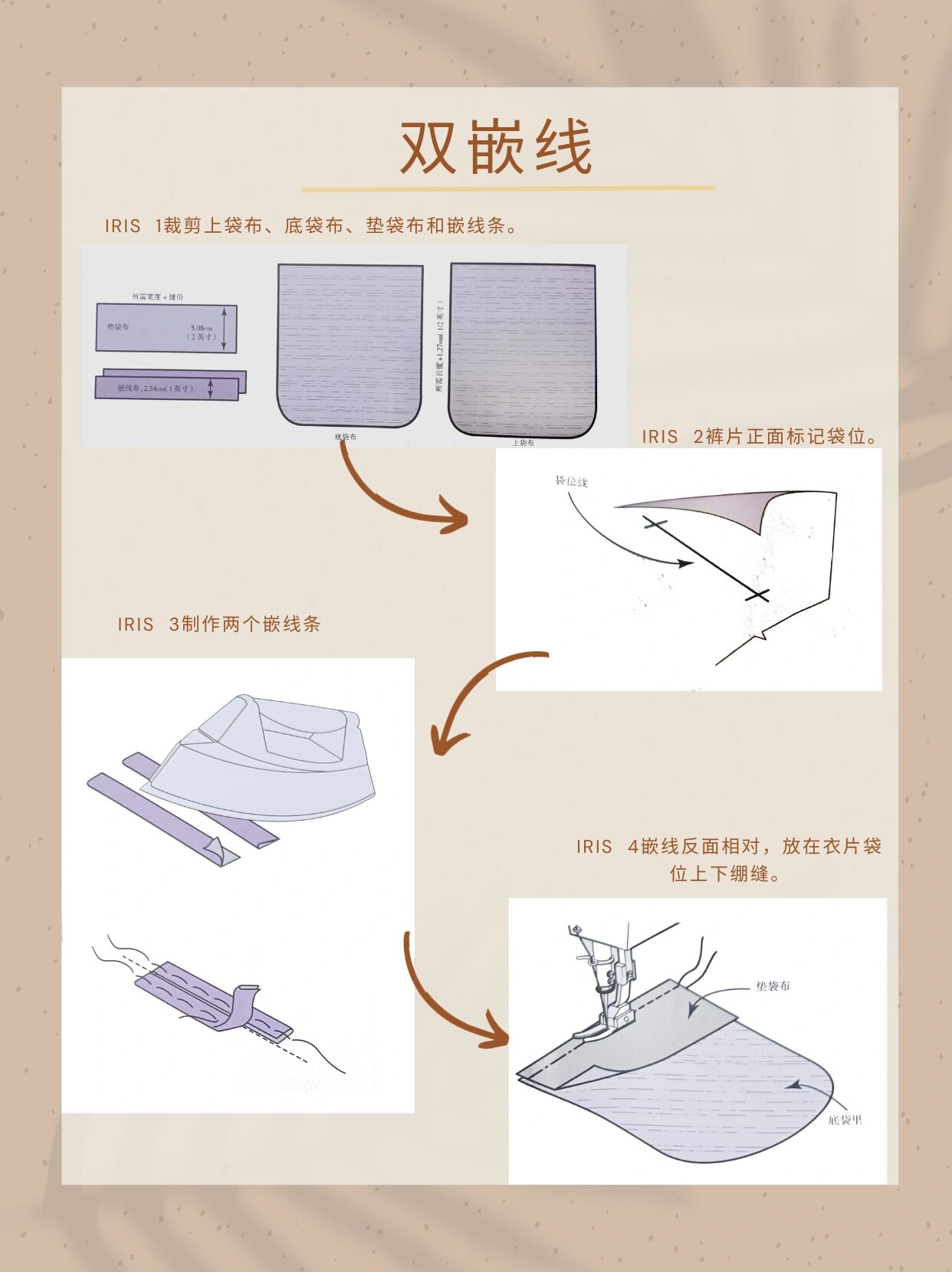 上衣斜插袋的做法图解图片