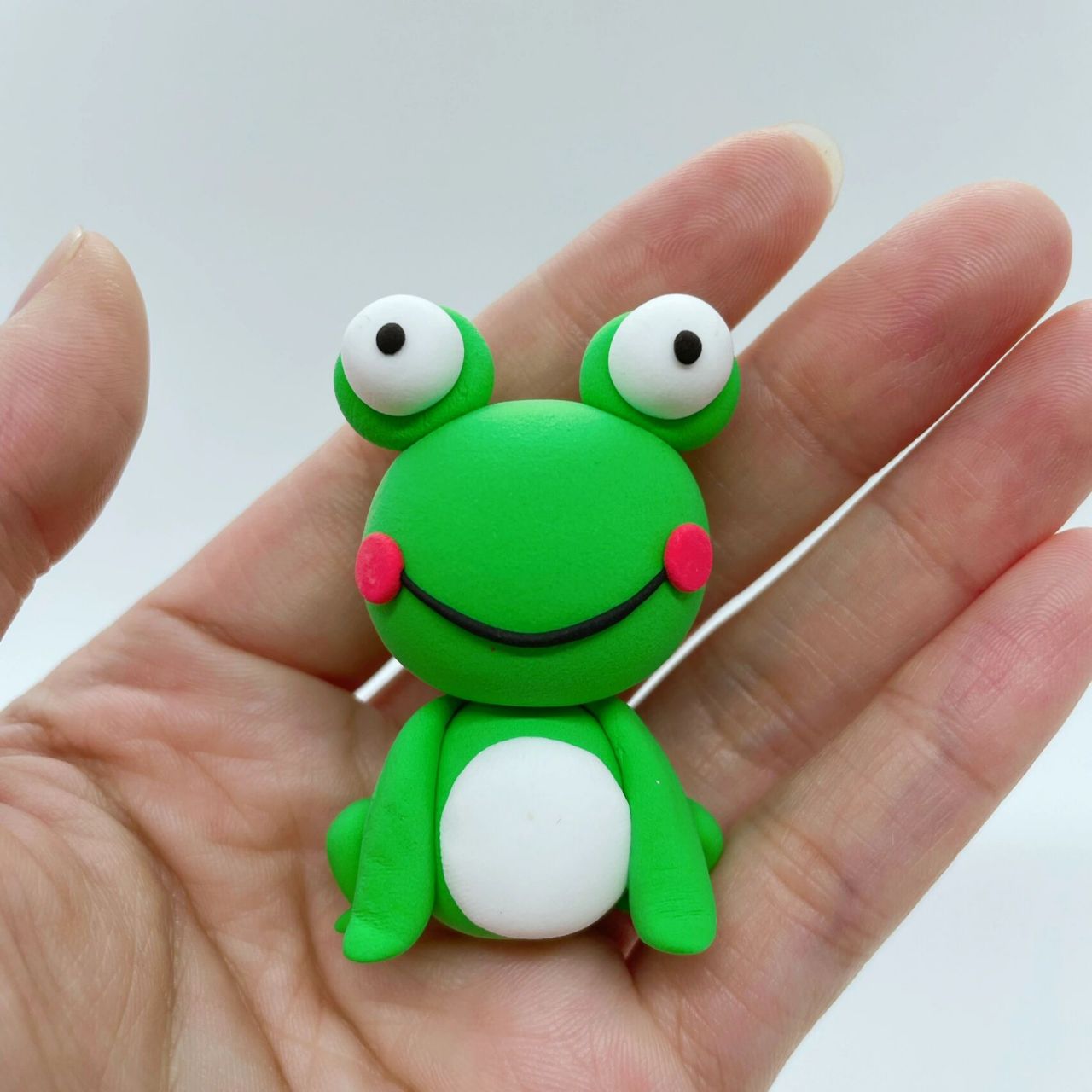 青蛙粘土作品教程图解图片