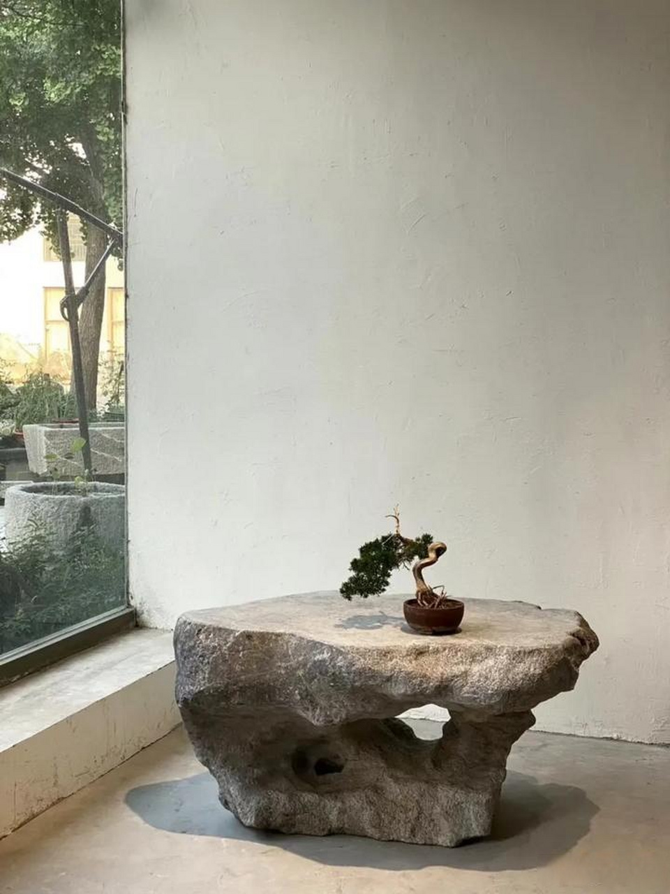 太湖石 云台 茶桌