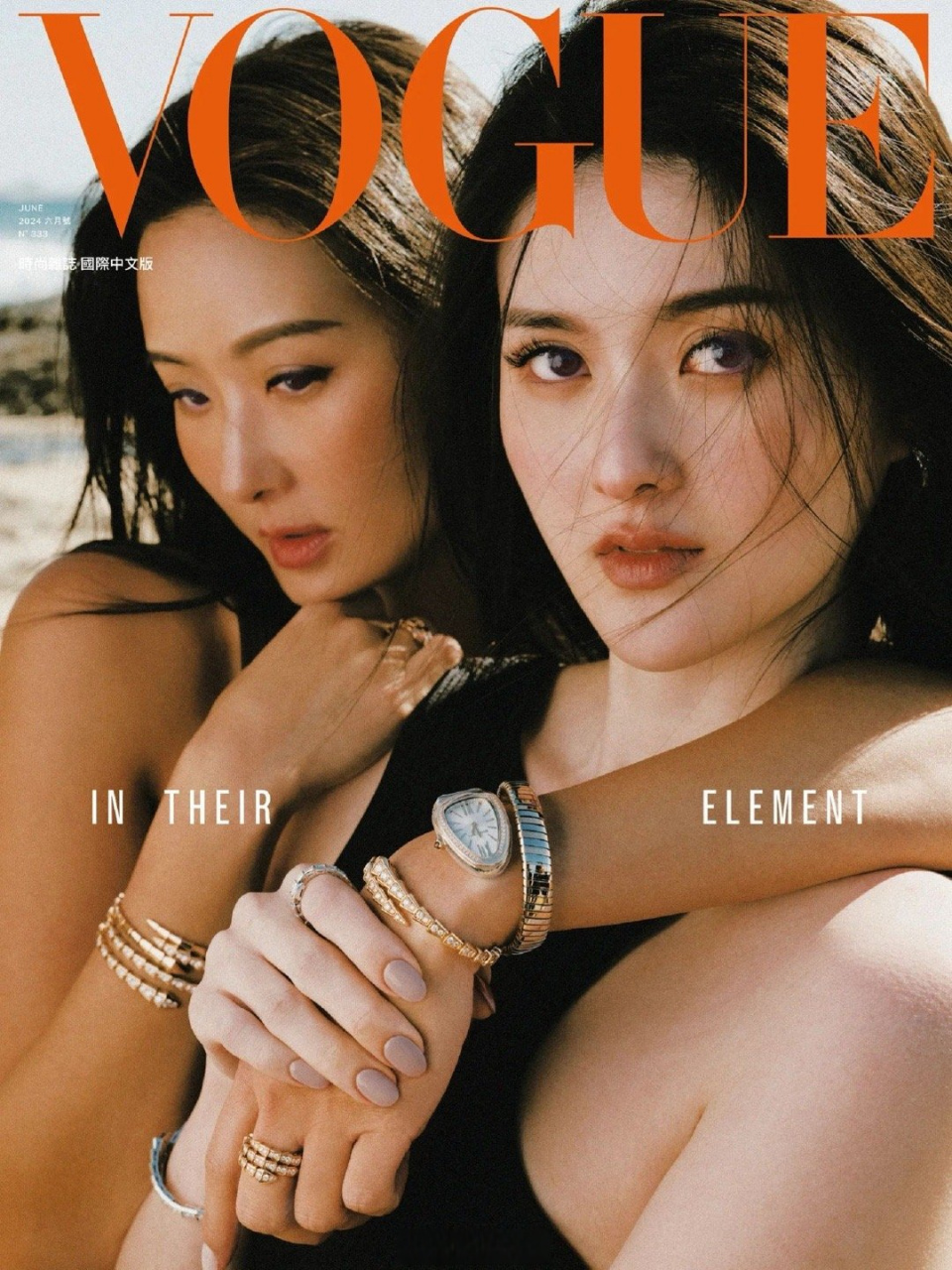 台北名媛孙媛媛带着女儿登上vogue,女儿怎么长得像谢娜