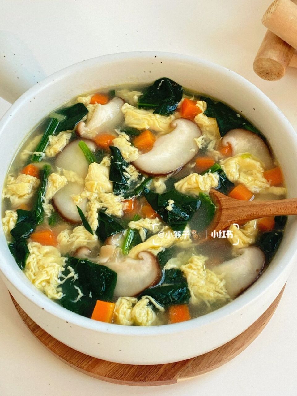 菠菜鸡蛋汤的做法图片