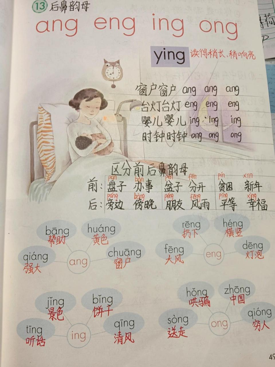 后鼻韵母ɑng    eng     ing     ong ɑng     eng        ing