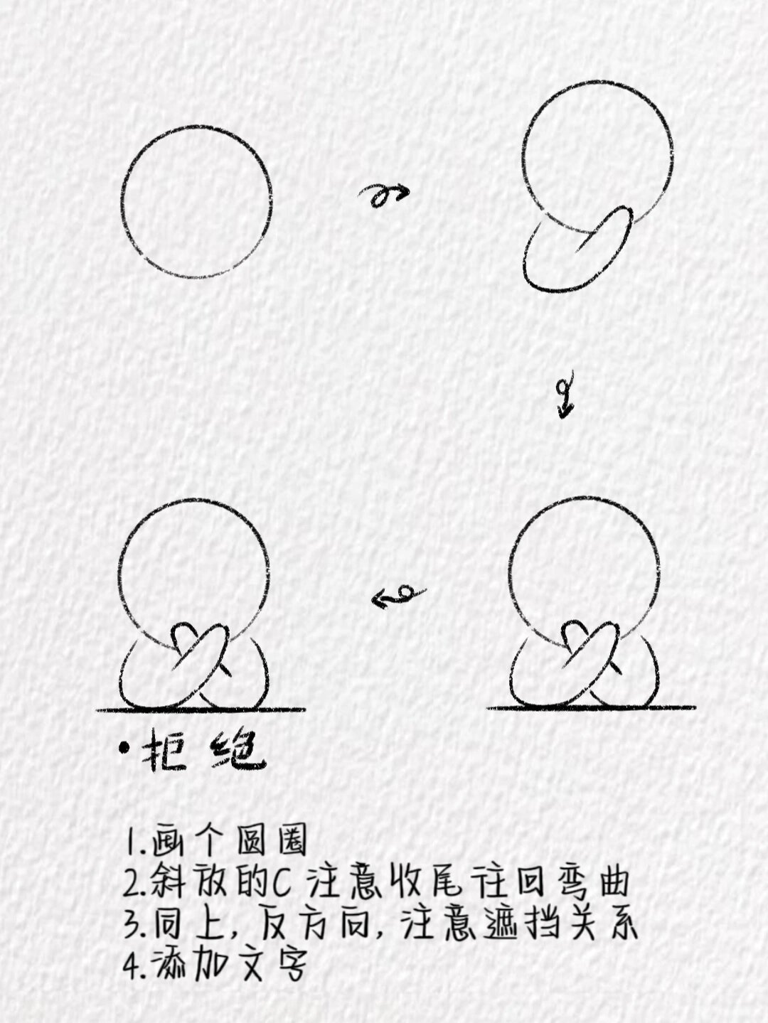 小人简笔画～(含教程)