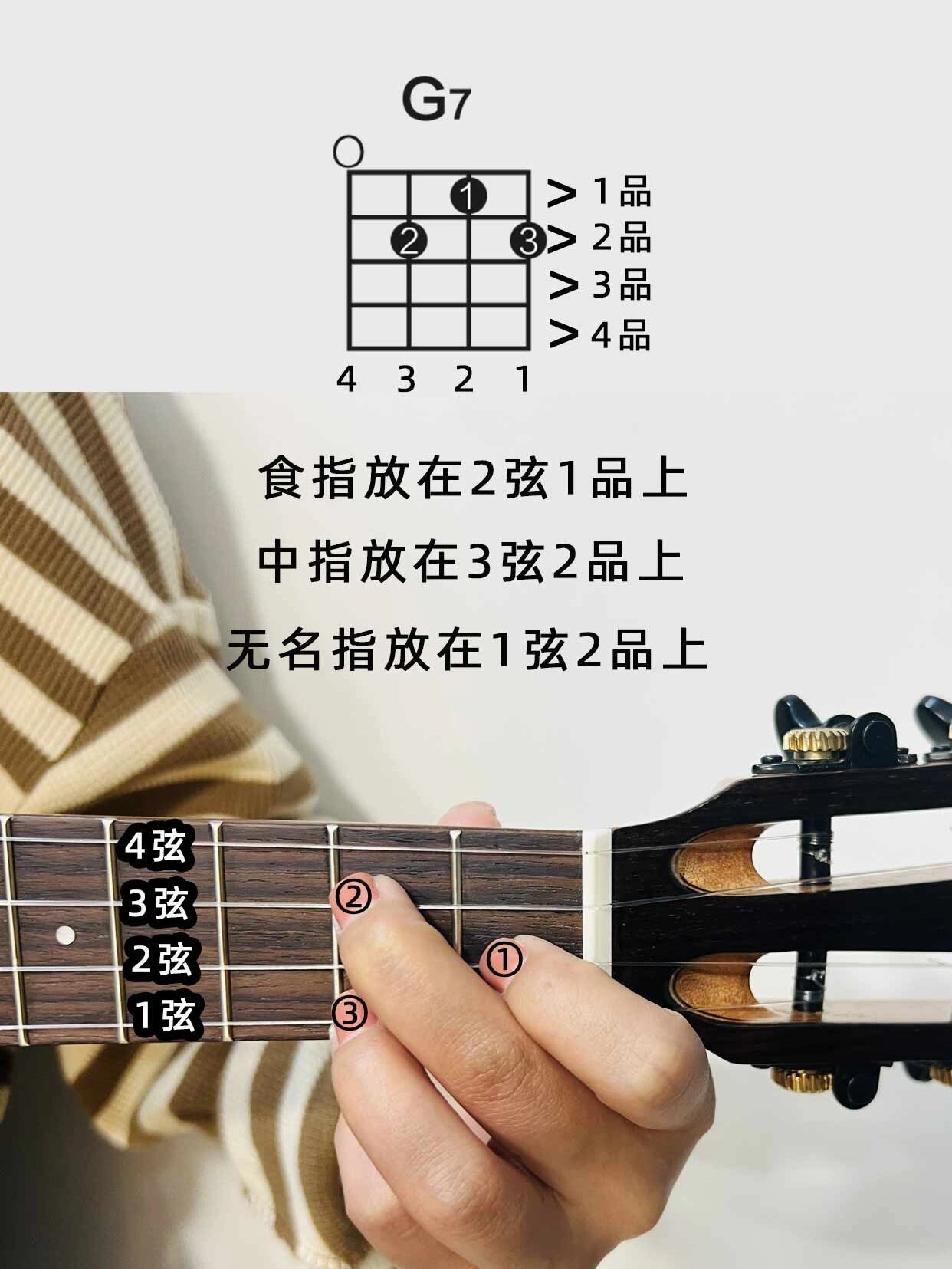 ✨尤克里里常用和弦详细按法及演示(一) 上干货啦!