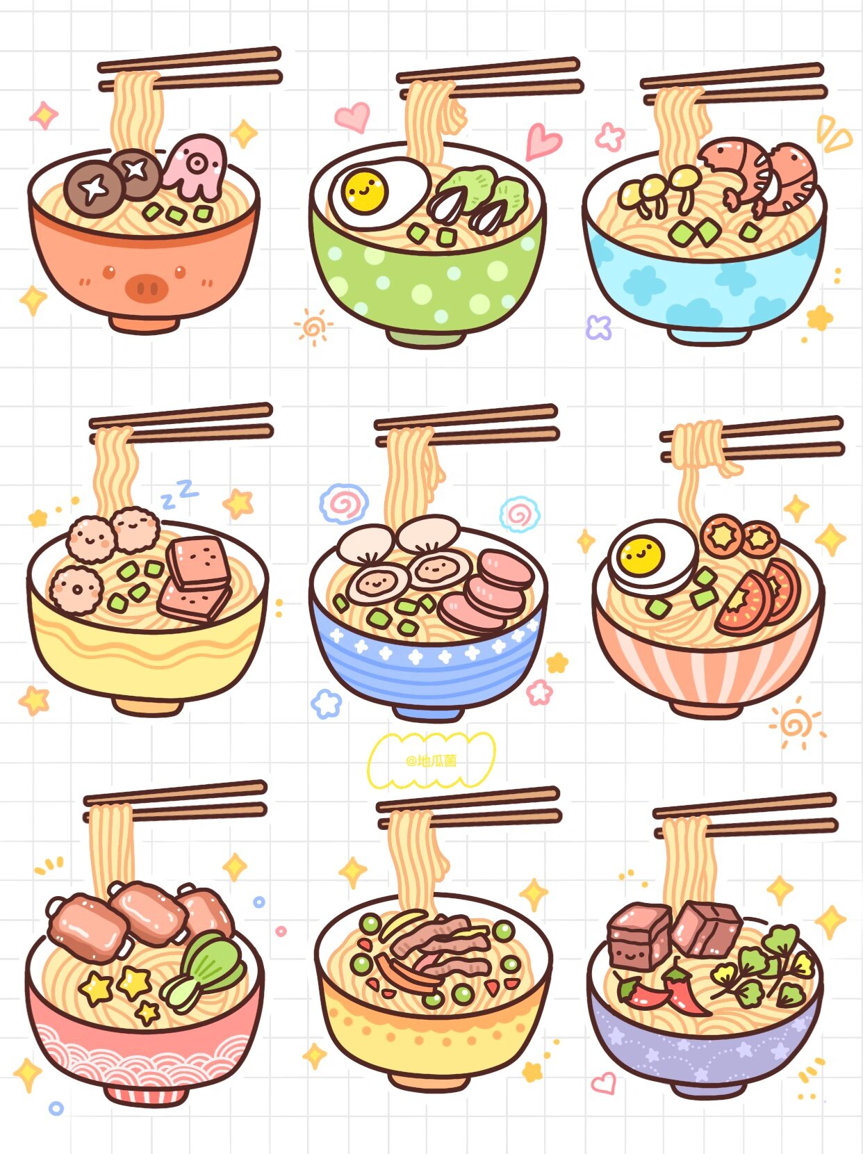 原创| 78面条78简笔画