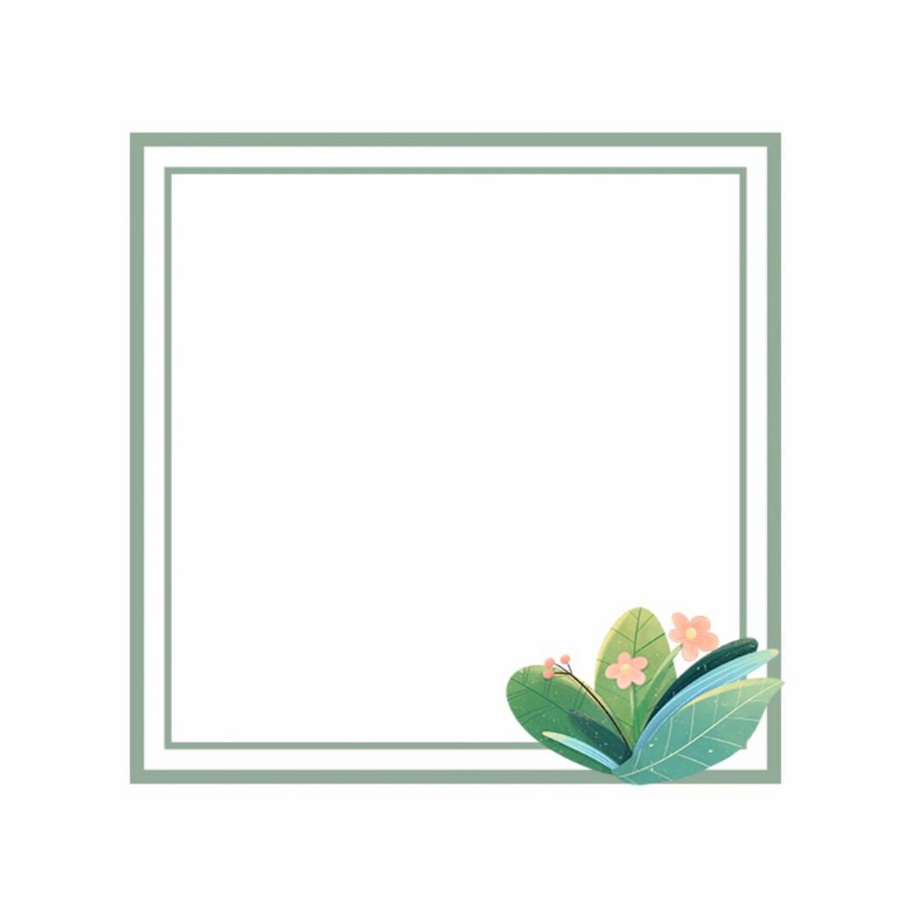 朝气蓬勃|带框简约风背景图 分享一组带框的图图,可用于朋友圈晒单