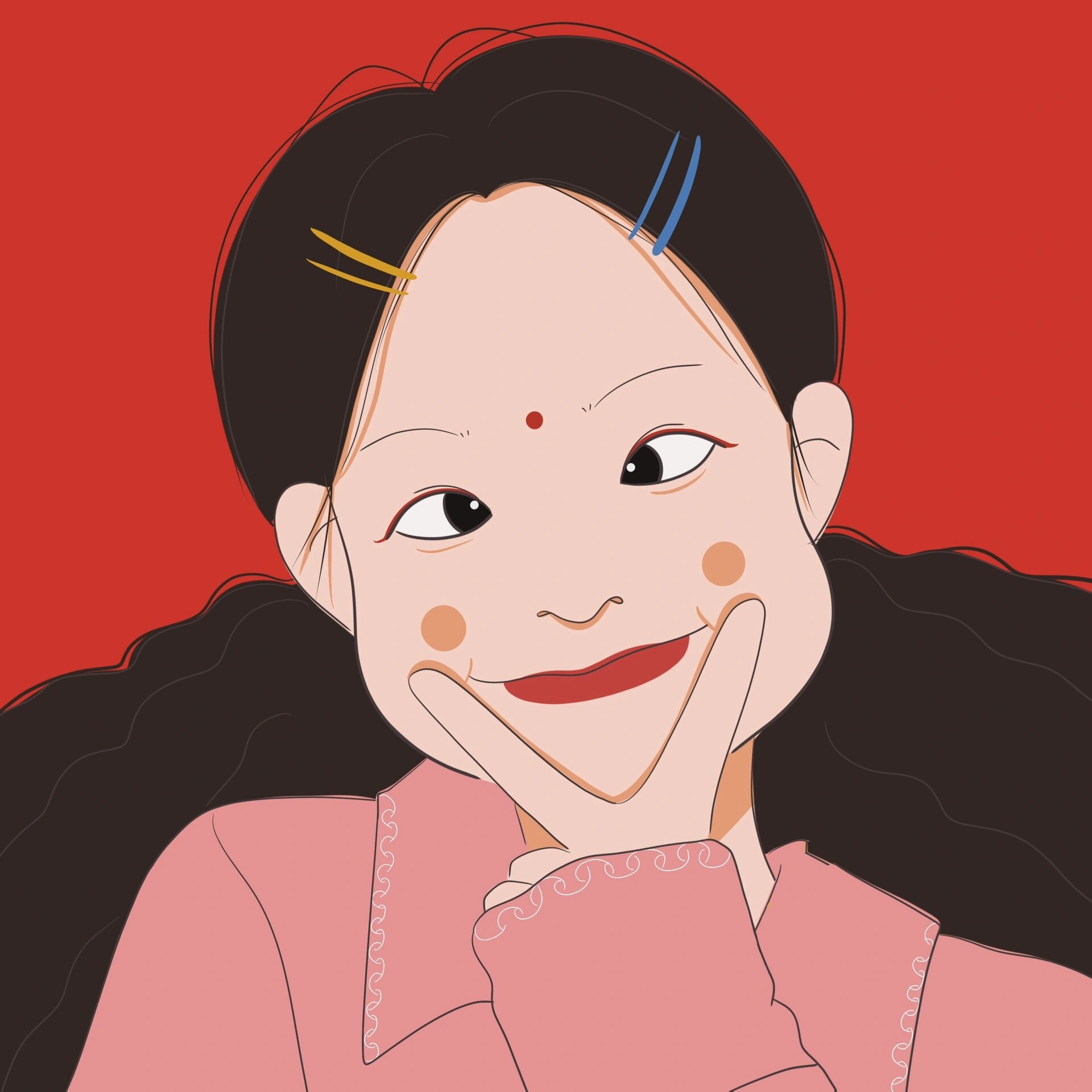 插画 | 头像 | 斗鸡眼
