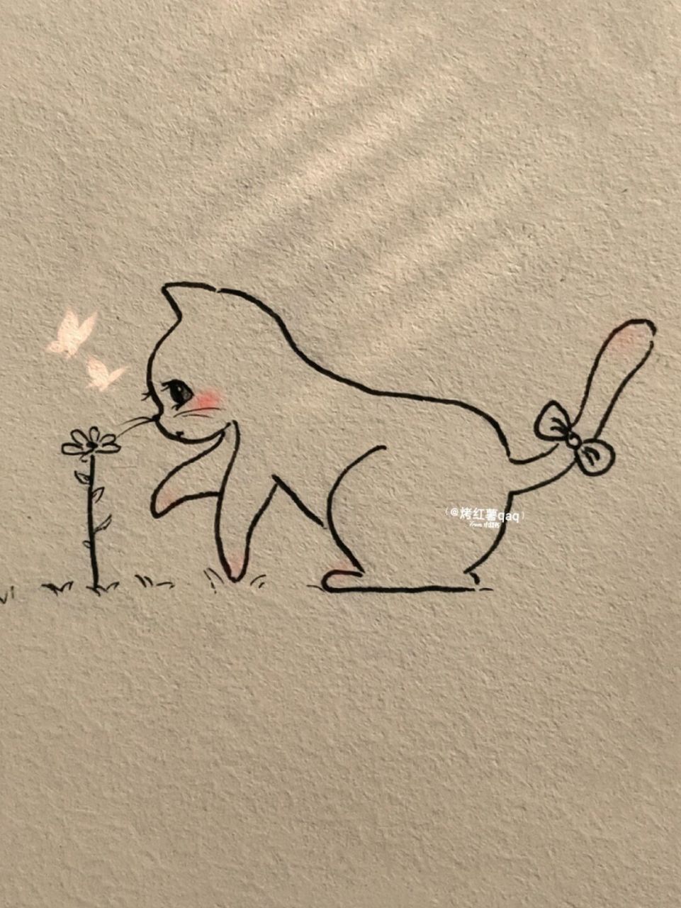 "#简笔画教程# #简笔画# ##绘画教程# #手绘# #猫咪# #可爱# #零基础