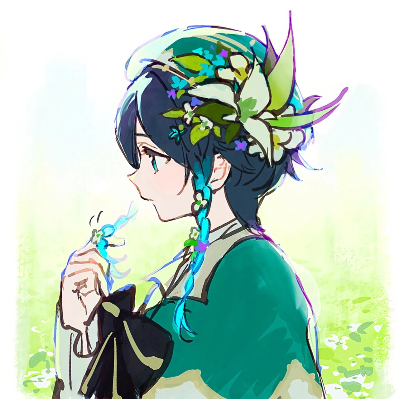 画师:dsマイル丨原神 温迪头像 #头像# #自截自调# #原神# #六入尽明