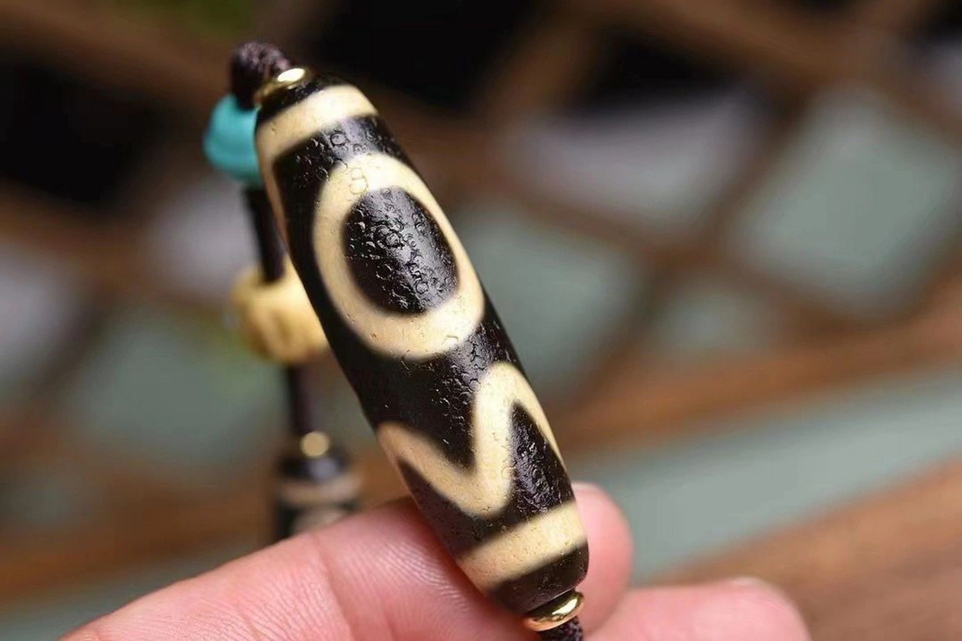 息增怀诛天珠  极品天珠,寓意不非凡,集所有天珠寓意于一身,(o)息