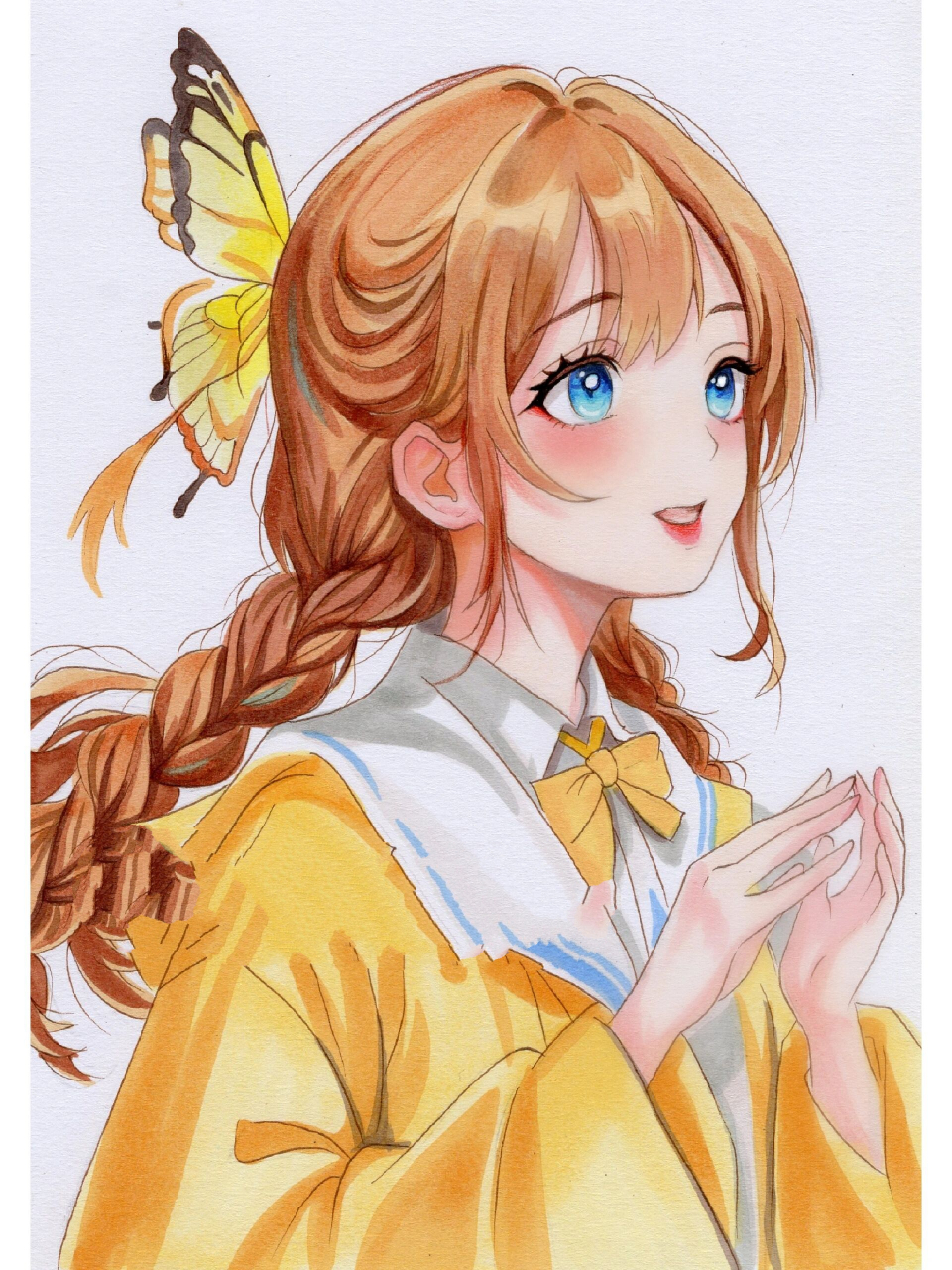 宝藏女孩|动漫人物绘画过程 分享绘画过程