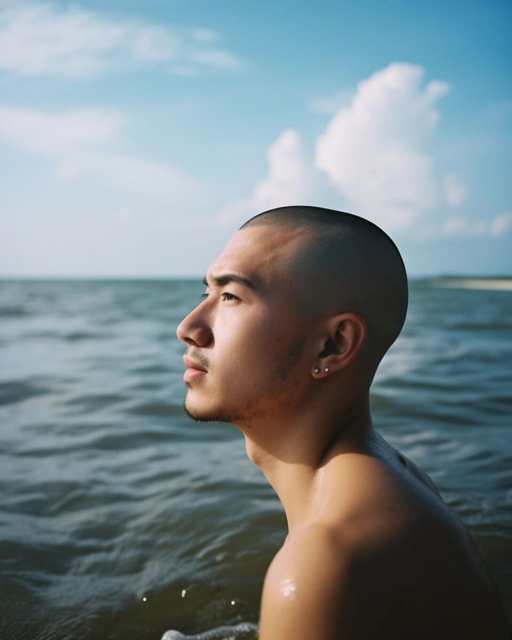 96个寸头小哥哥 侧颜如何?