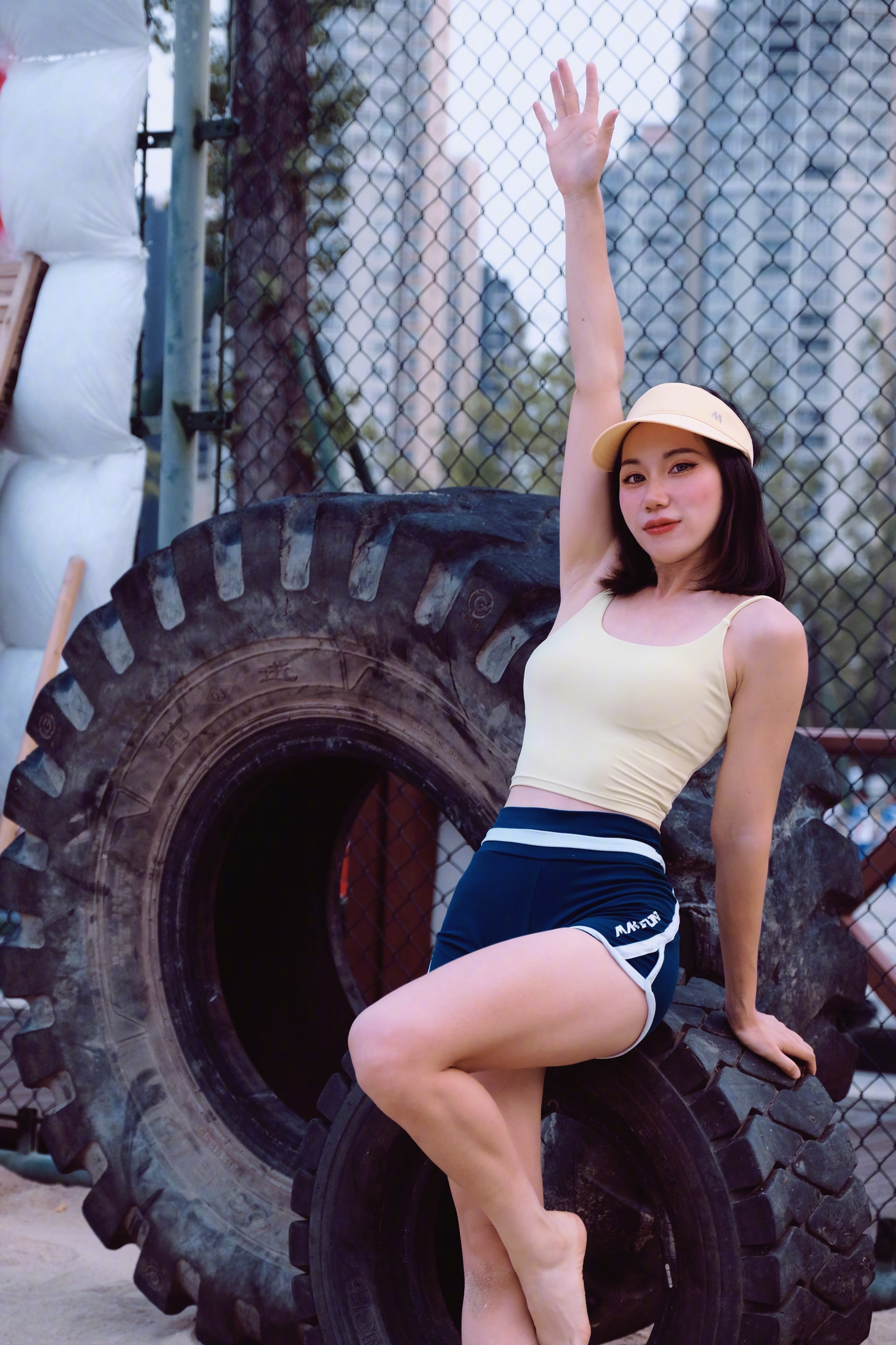 陶飞霏身材刘雯瑜伽裤台湾模特王静莹健身杨子琦沙滩排球张珊身材