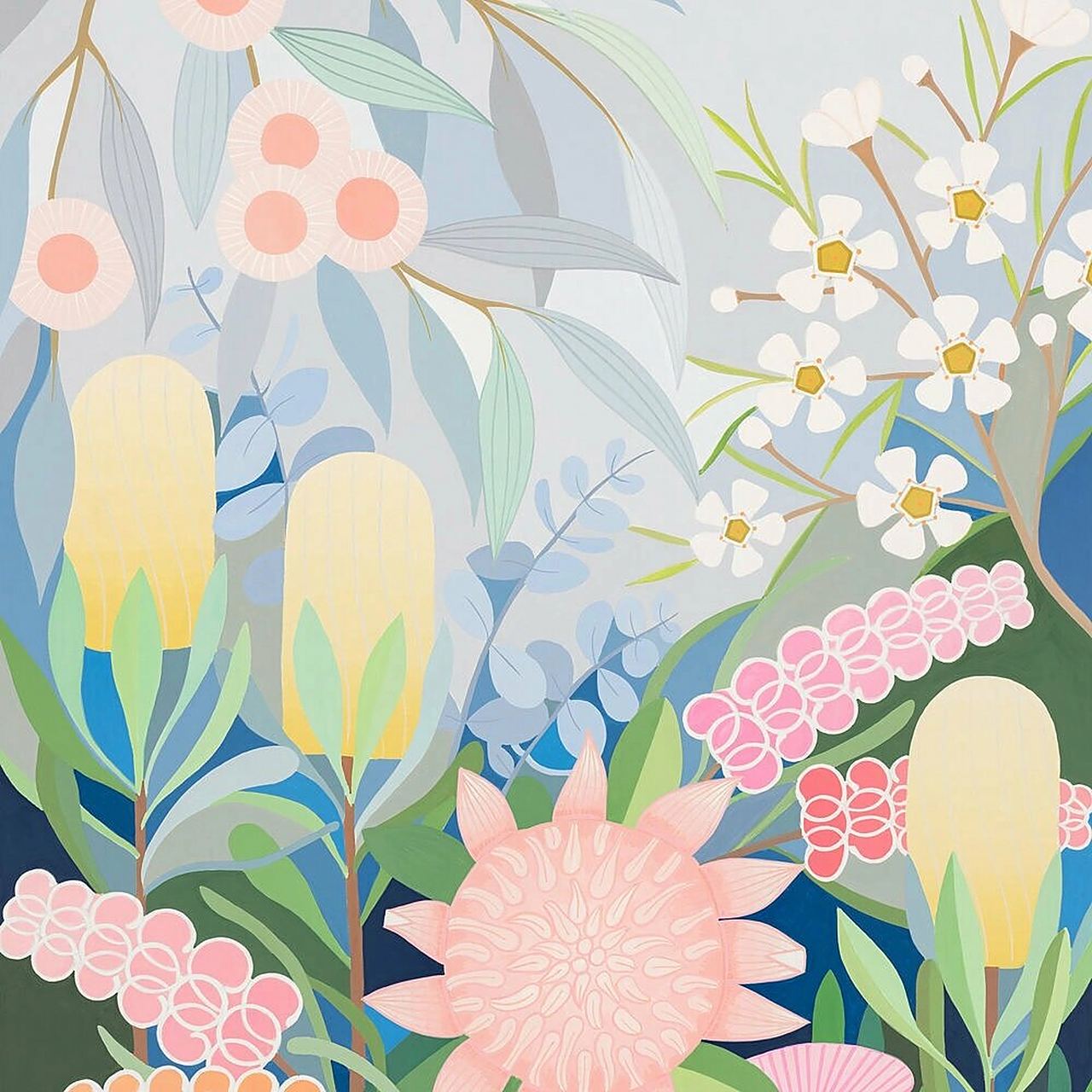 平面构成&色彩构成 94春天色系 分享平面构成优秀案例