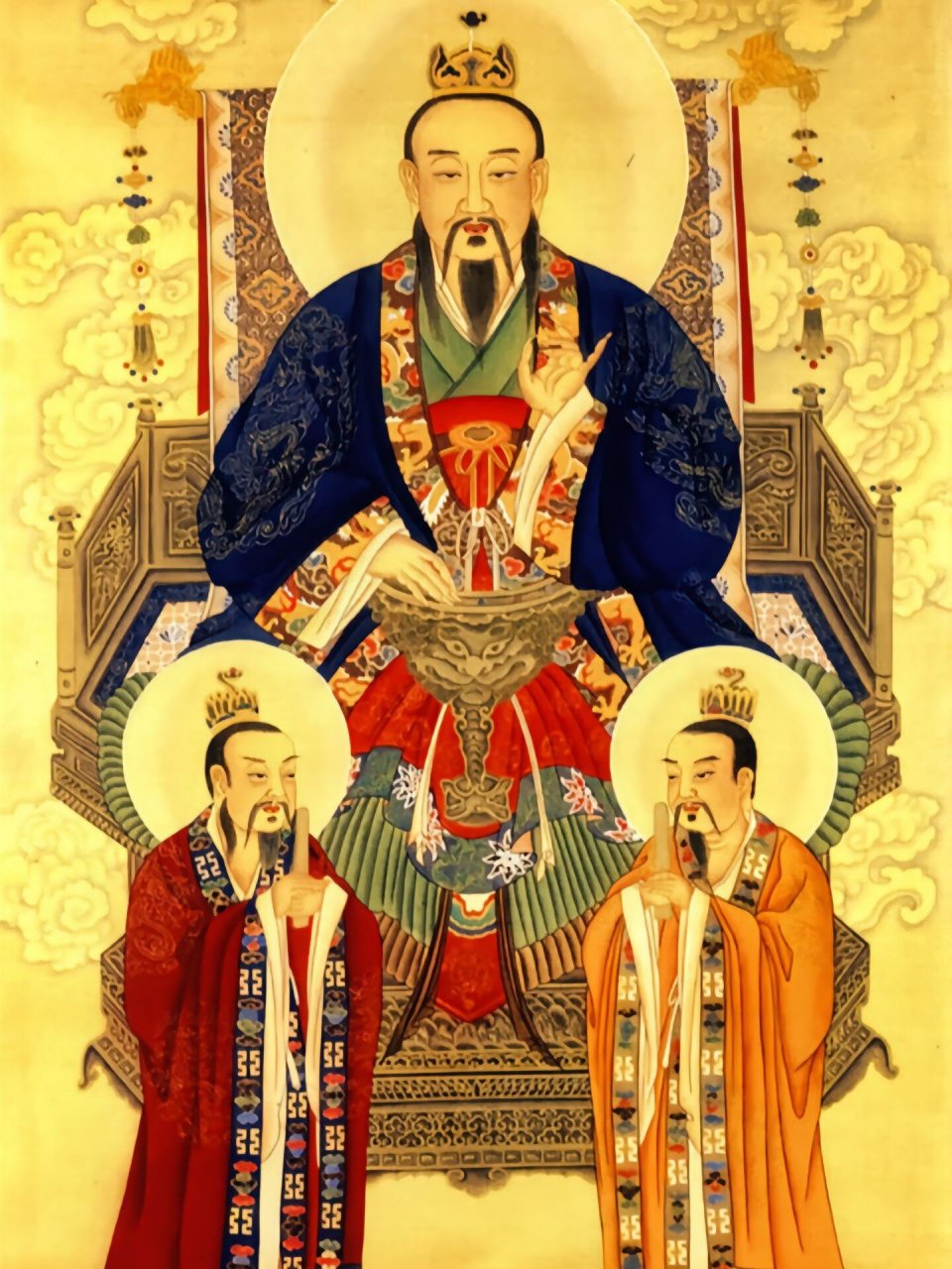 元始天尊,全称"玉清元始天尊",也称元始天王,是道教最高尊神三清之一