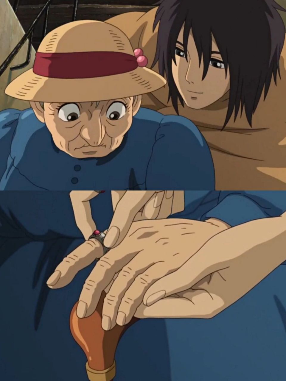 哈尔给苏菲带上戒指💍 《哈尔的移动城堡》