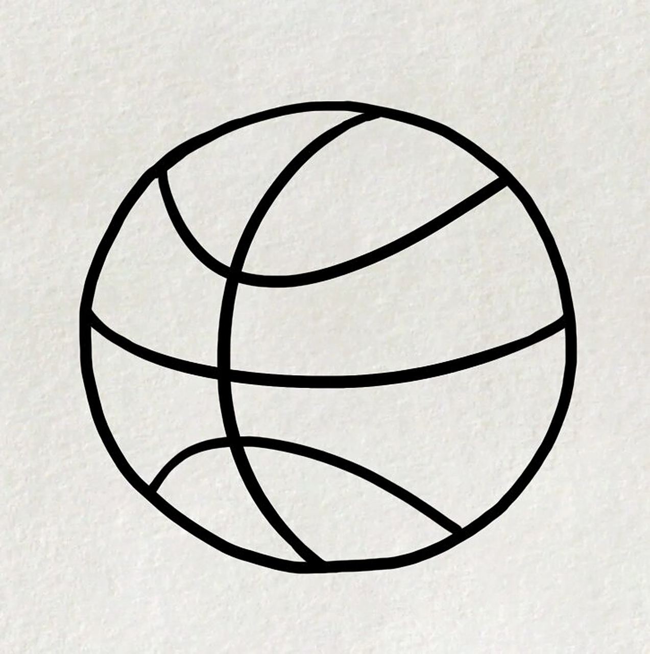 简单的篮球🏀 #简笔画# #儿童简笔画