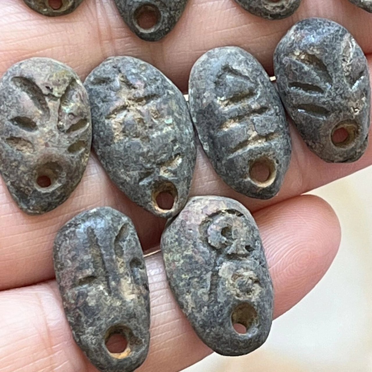 战国时期楚国铜币鬼脸钱蚁鼻钱古代钱币古玩