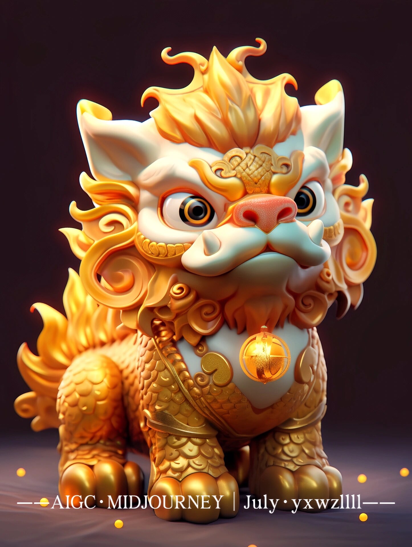 aigc国风神兽 | 貔貅"招财@线上橘的动态