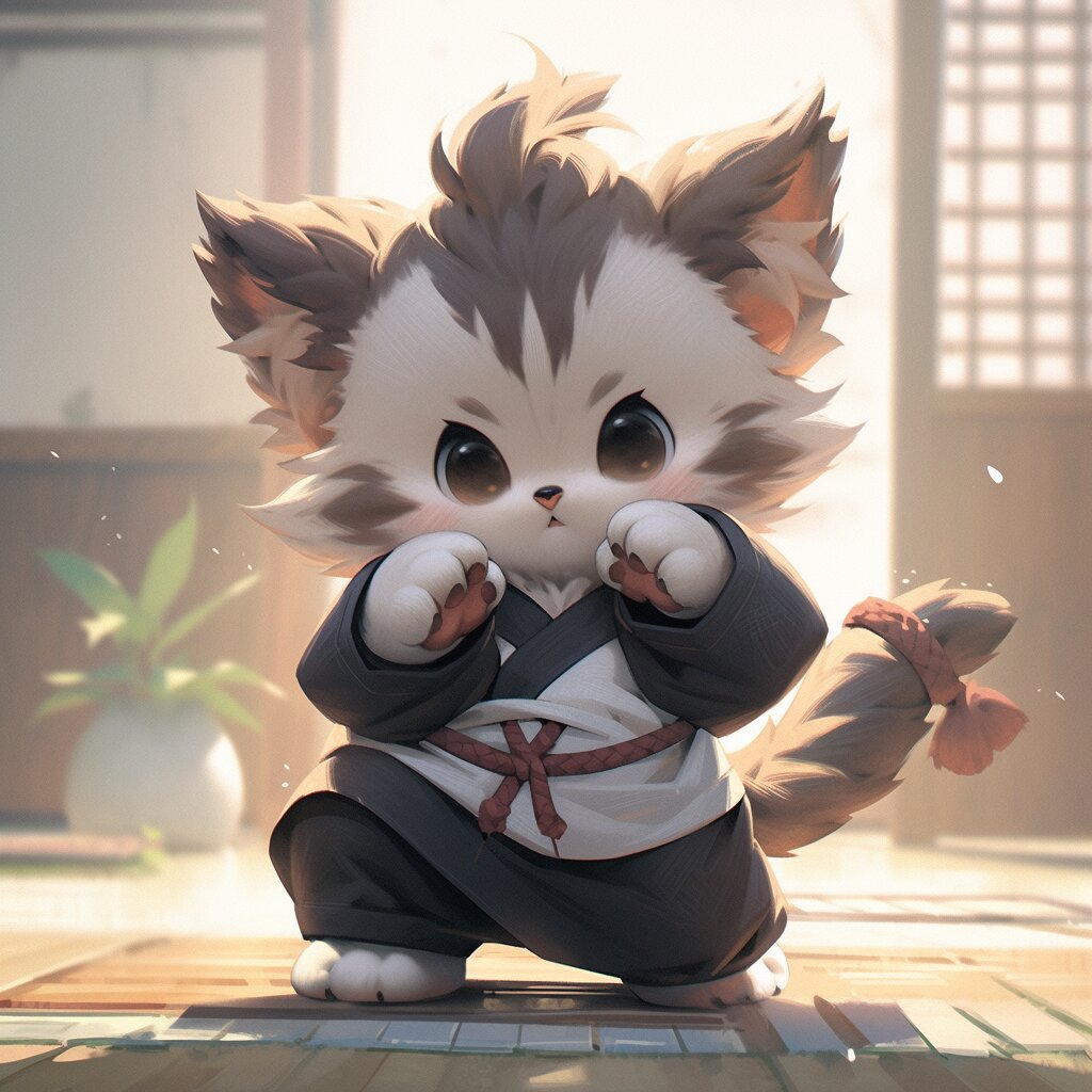 猫咪| 喵喵拳 | 功夫 | 头像 | 卡通 | 动漫