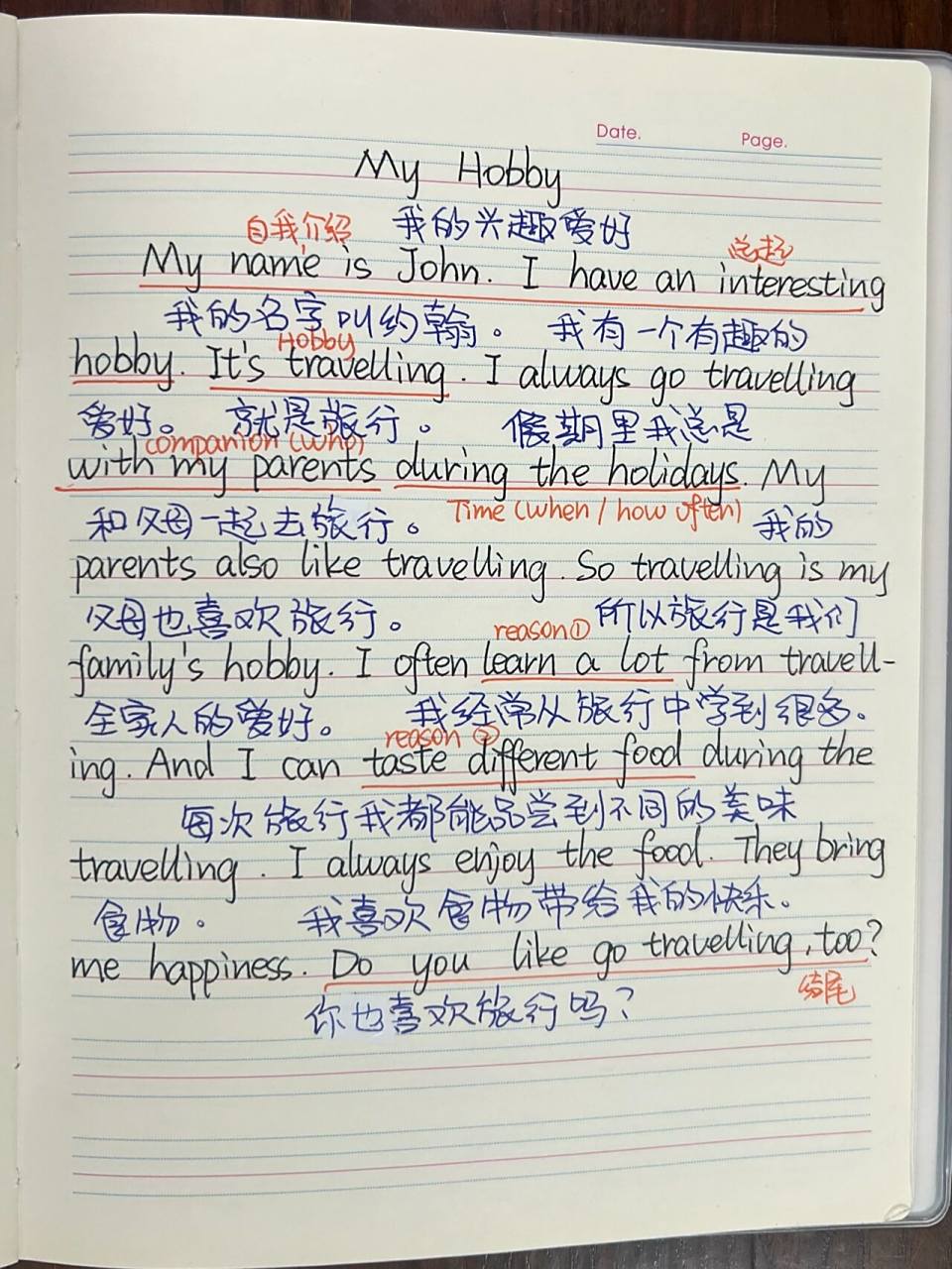 77,每天学一篇英语作文之「我的兴趣爱好」 适用于三年级,四年级,五