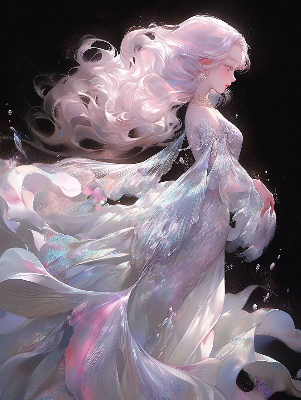 高级感美人鱼系列②人鱼公主 6图头像壁纸 高级空灵感第二弹