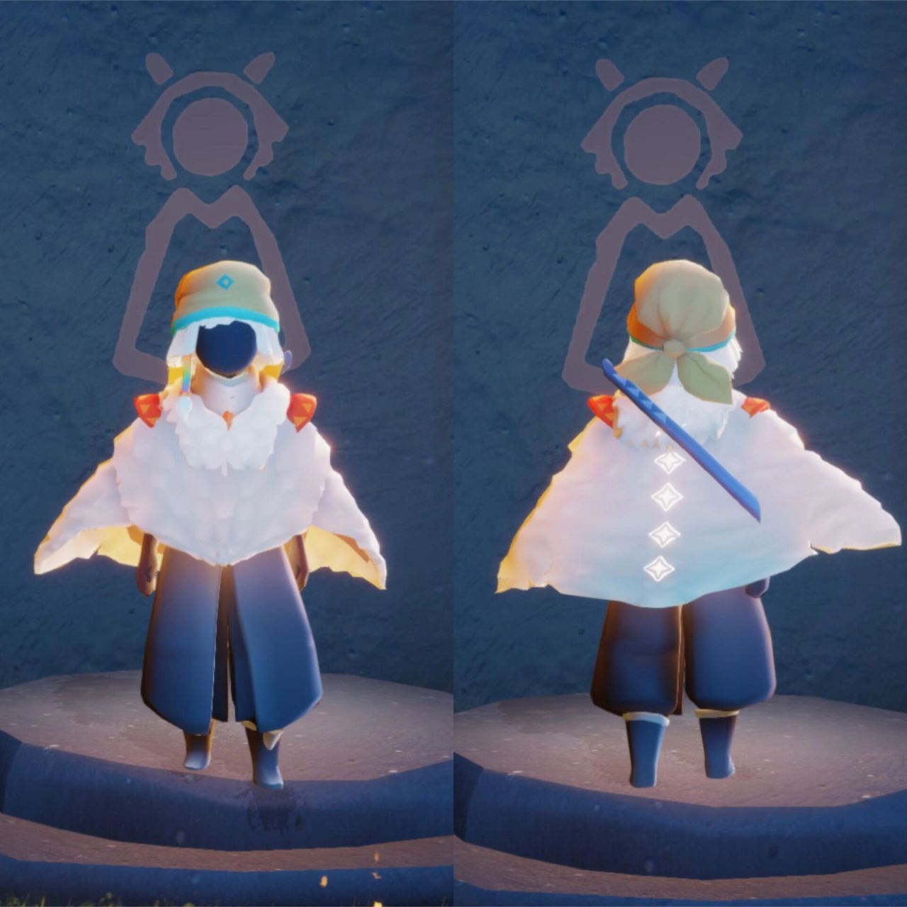 【光遇】白绒斗篷穿搭,参考要不要换 本周四早上6:00,白绒斗篷先祖要