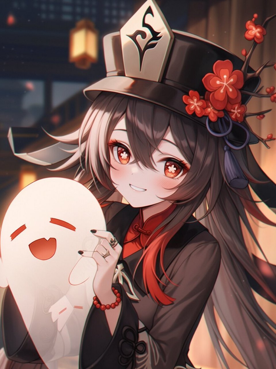 【原神壁纸】胡桃丨雪霁梅香丨part 2 (含完整咒语)左下角进入 	 单看