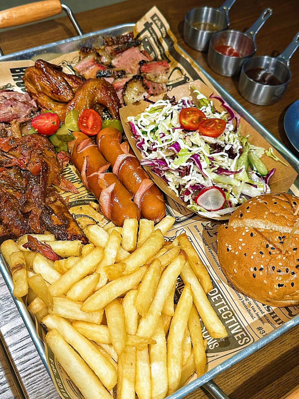 大武汉也能吃到美式bbq烤肉啦94 新挖到了一家宝藏的美式风格烤肉店