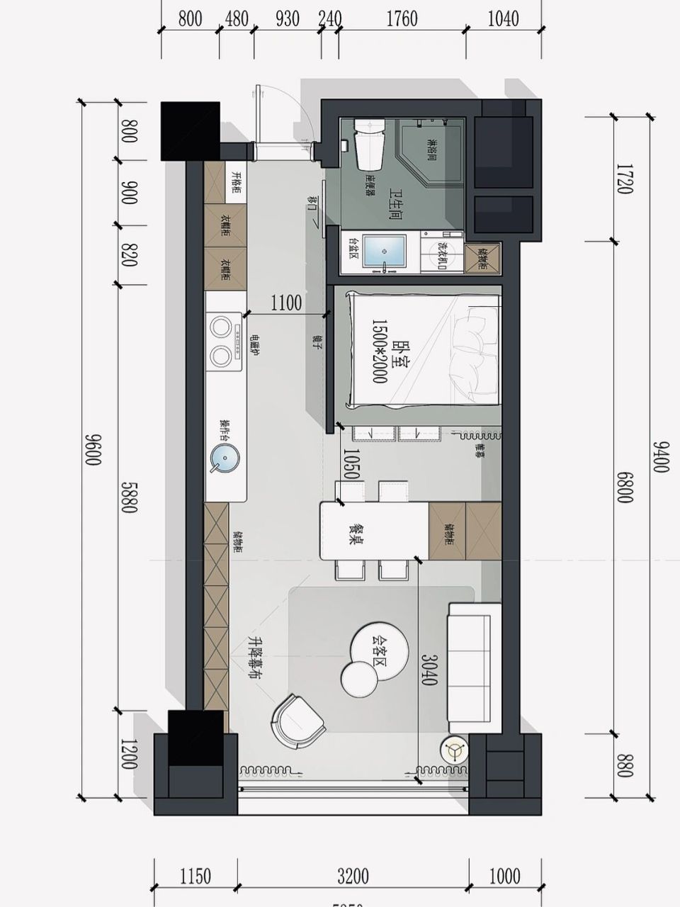 怎样高效改造40平的公寓97 97这是一套45平的公寓层高3.