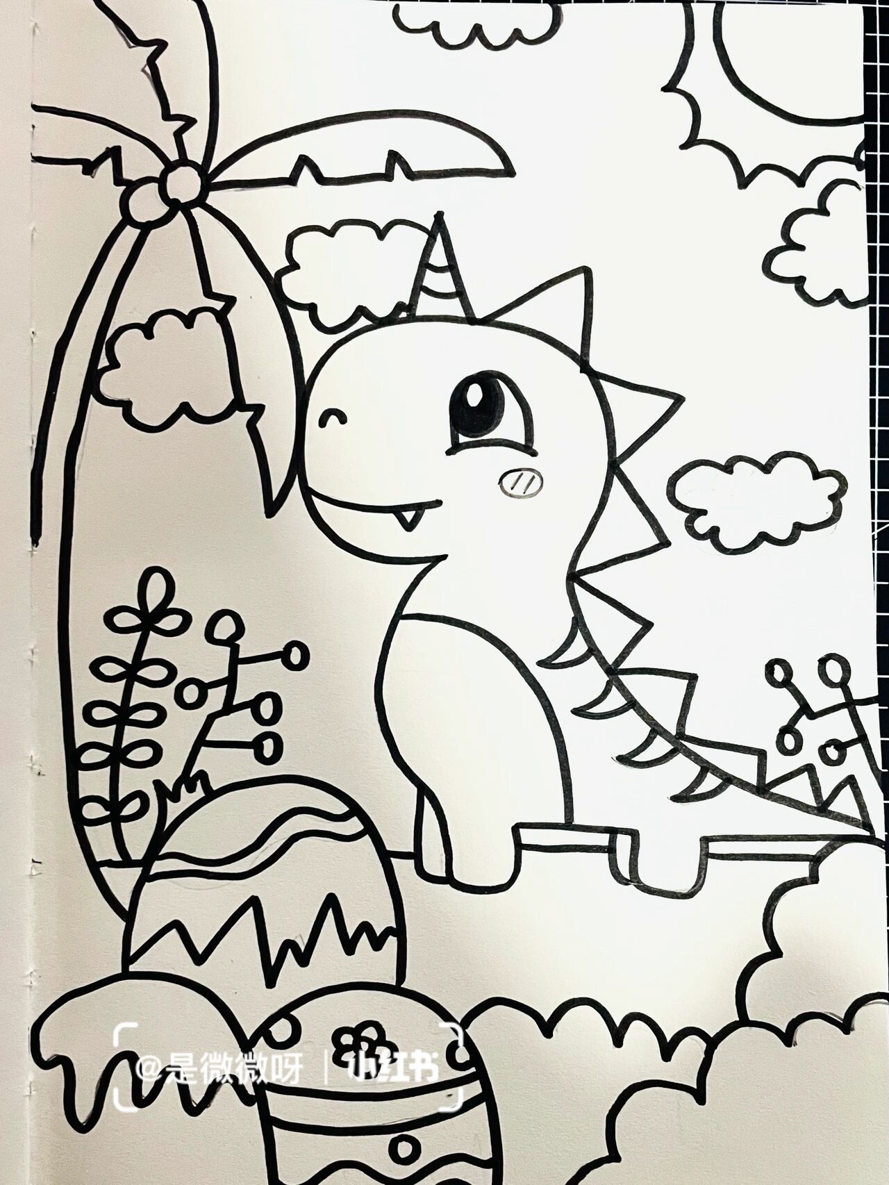 大恐龙简笔画的应用