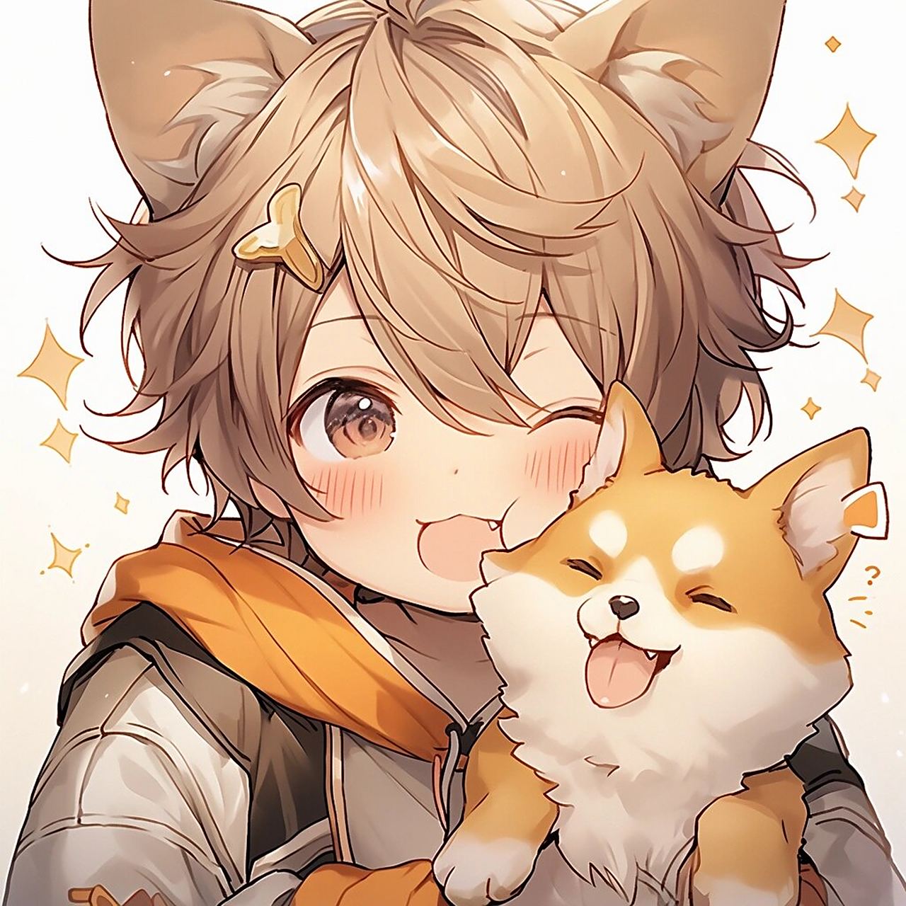 动漫男生头像|好可爱(70ω70)猫猫正太05 图片头像均由mid