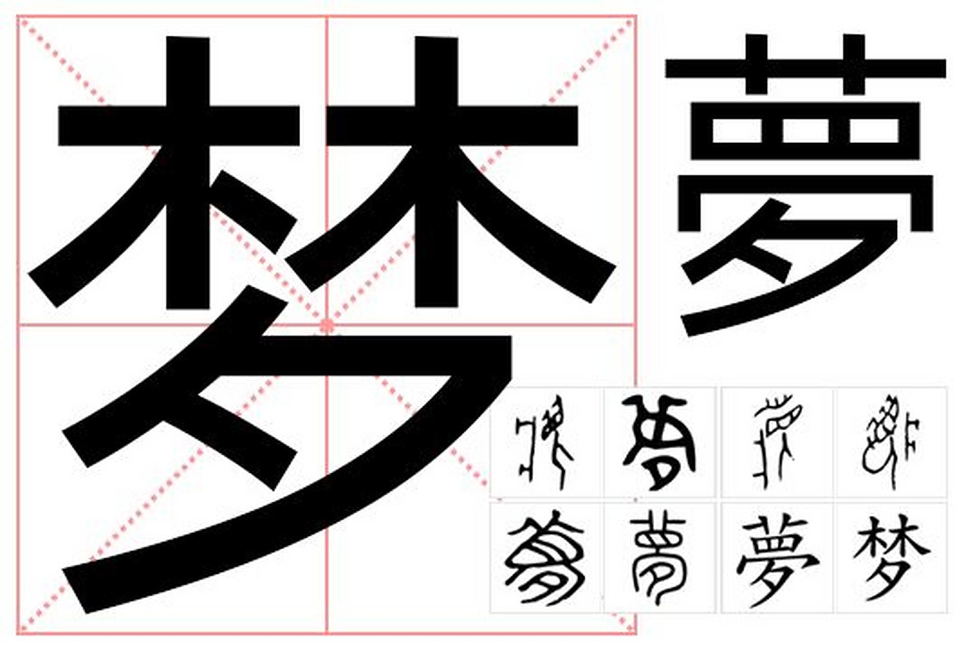 解说"梦"字 #梦,拼音:mèng 繁体:夢,夣,05 基本字义: 1,睡眠时身体