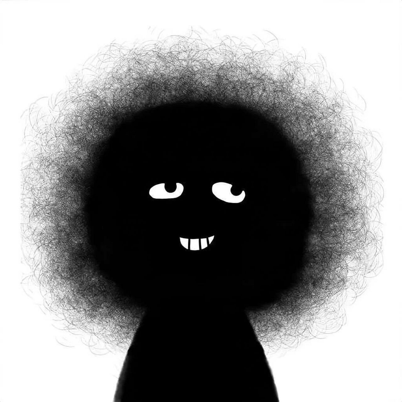 爆炸头头像 太可爱啦