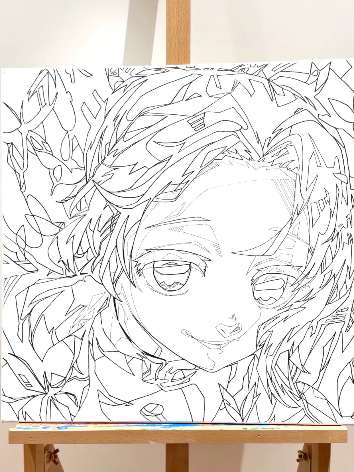 鬼灭之刃蝴蝶忍手绘,这个画风也太好看了吧