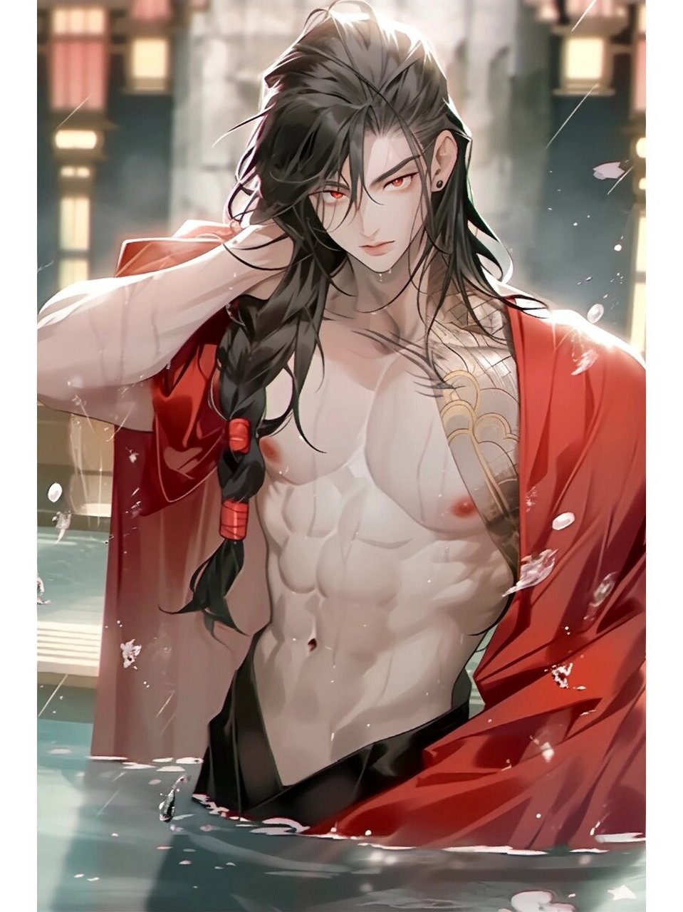 古风美男子出浴图  夏日滤镜   夏日滤镜