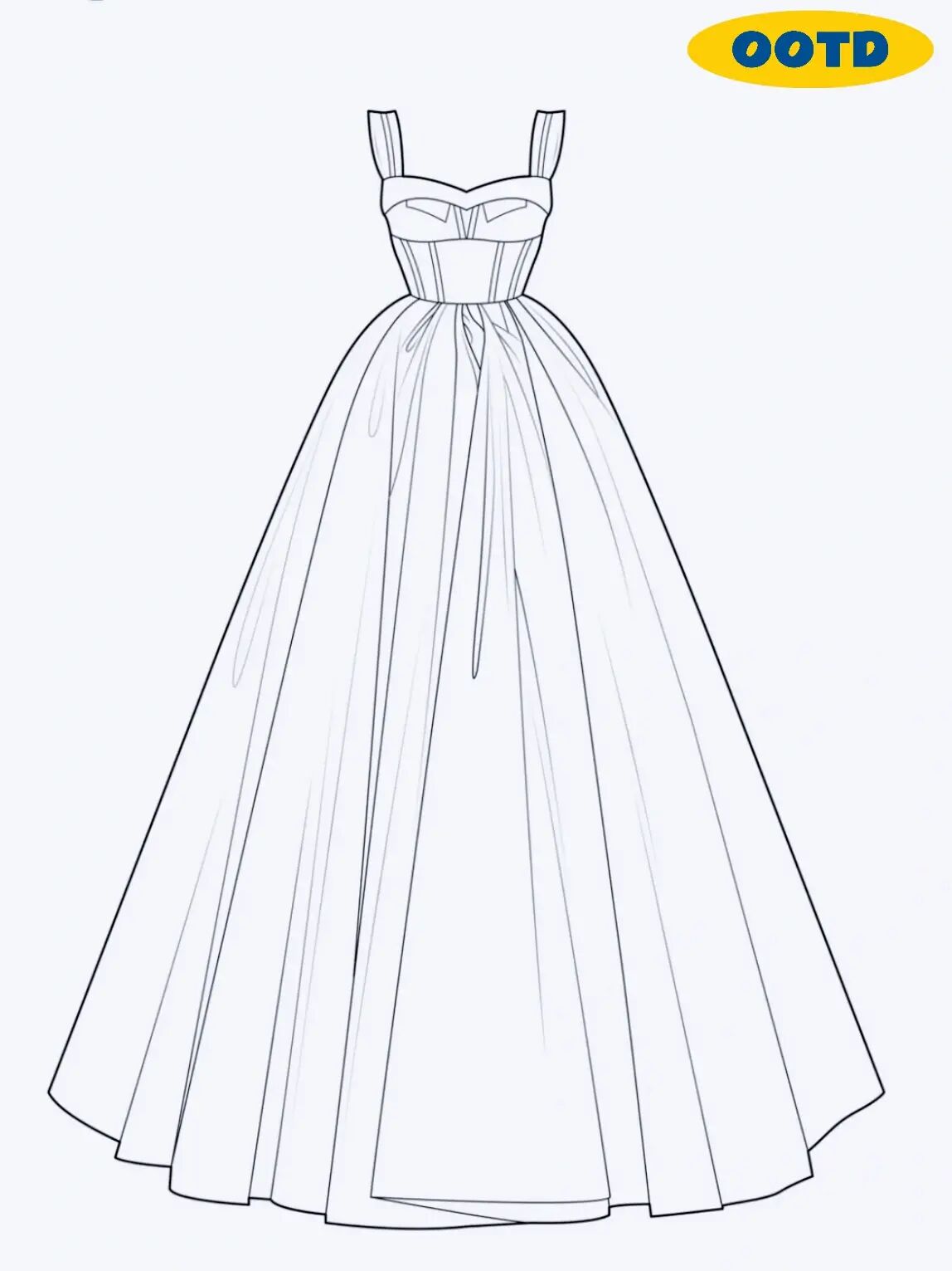 服装设计素材|礼服长裙合集 临摹必备01