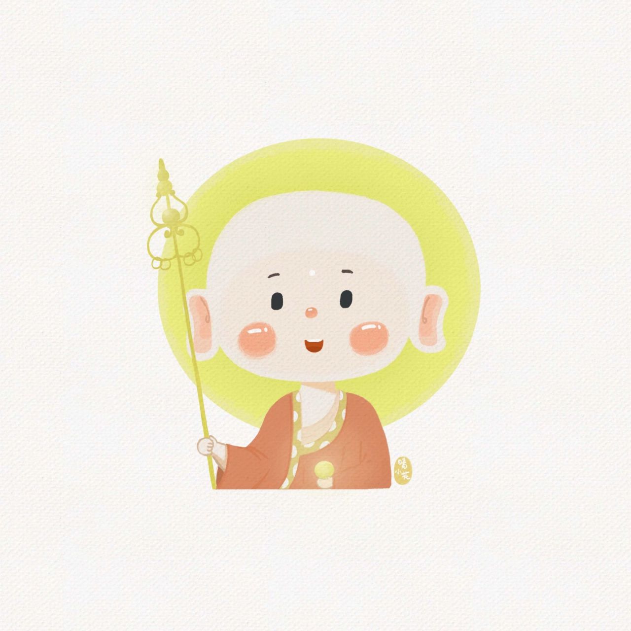 佛菩萨小头像‖南无大愿地藏王菩萨 "我有明珠一颗, 久被尘劳关锁.