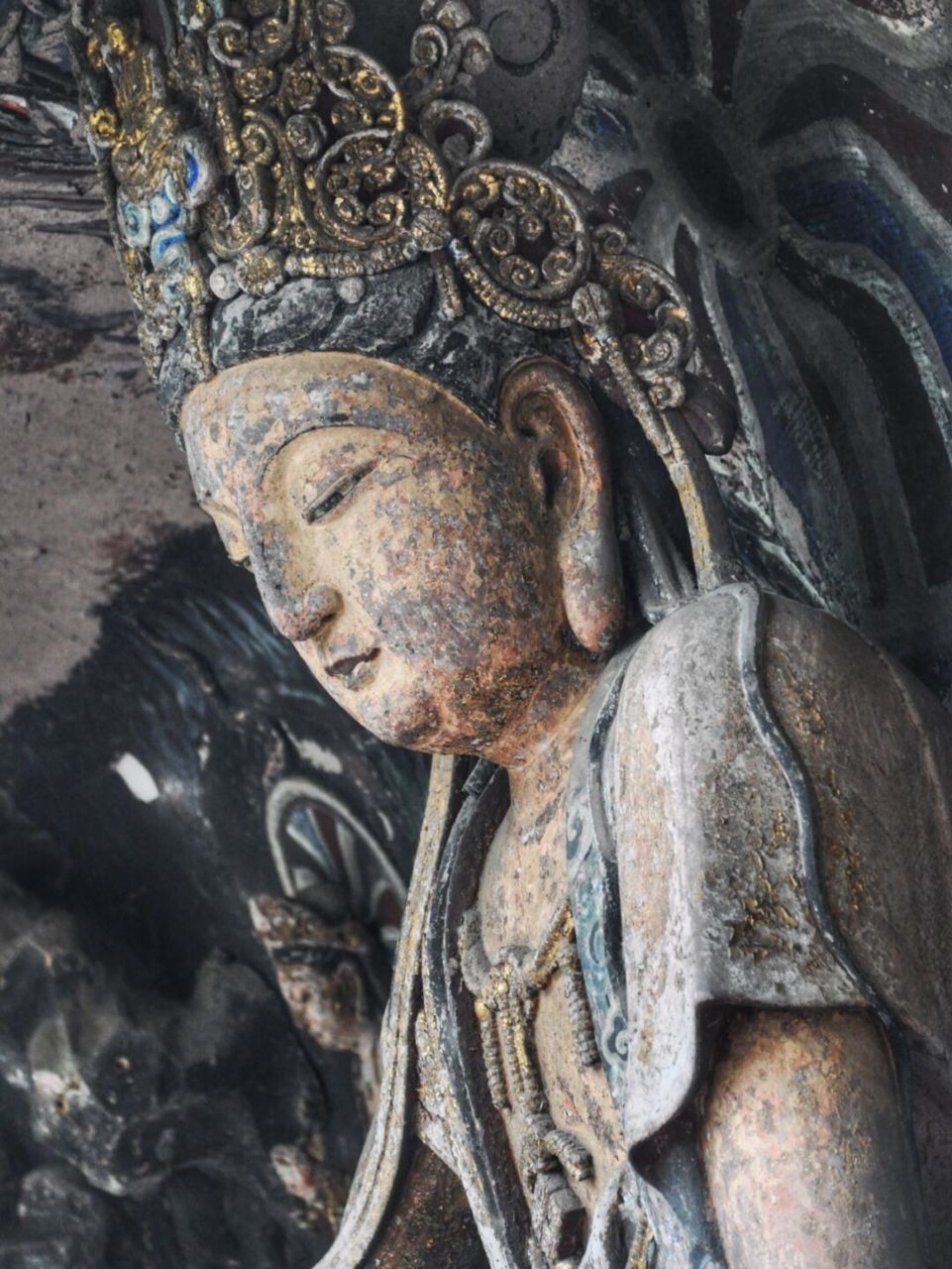 安岳石刻|毗卢洞-紫竹观音 眉宇间是两宋的回望 手起落是三界的风雅