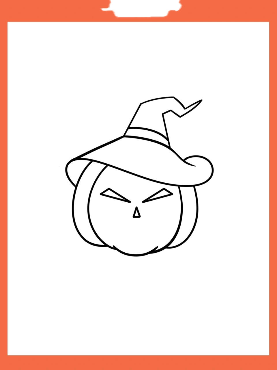 简笔画教程-万圣节南瓜头 一个可可爱爱的南瓜头简笔画怎么画呢!