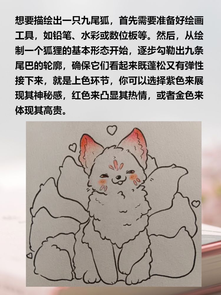 九尾狐怎么画