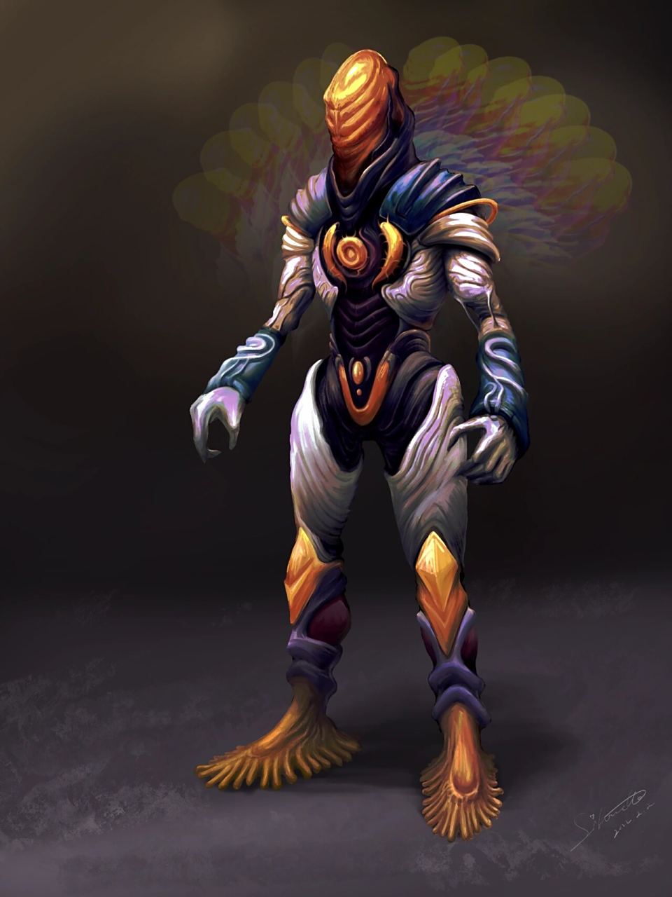 平成画风格利扎 画一画艾克斯奥特曼大boss格利扎第二形态的平成魔改