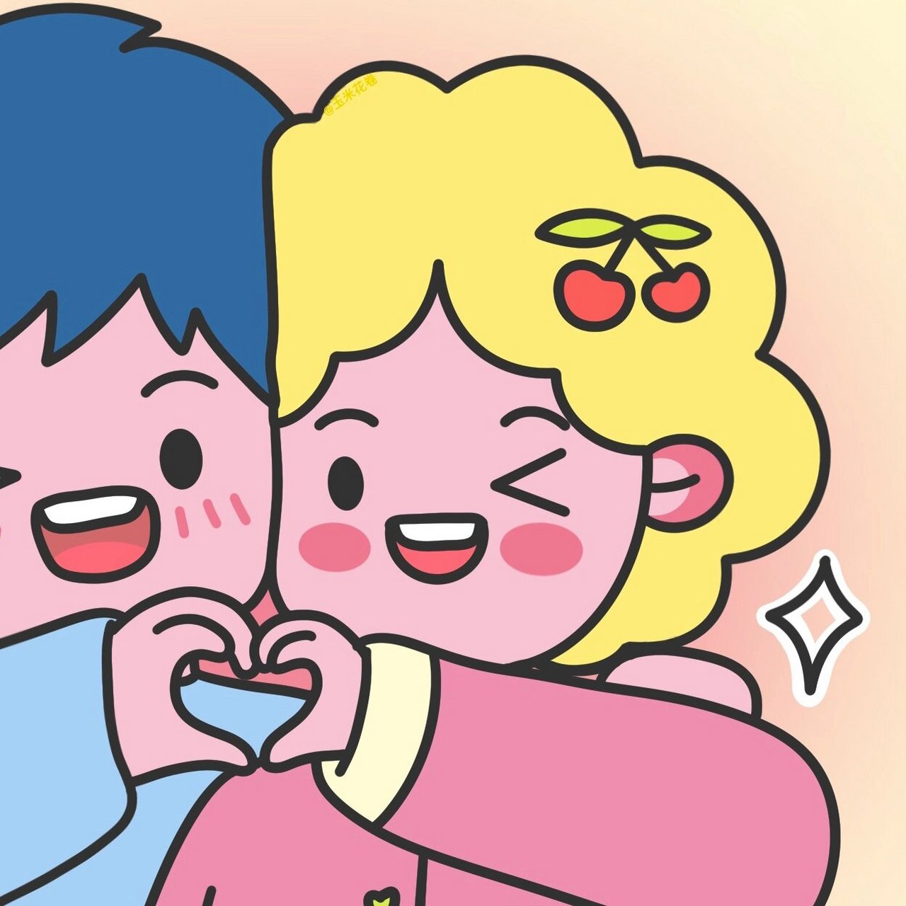 情头耶7015比心7315 贴贴比7815