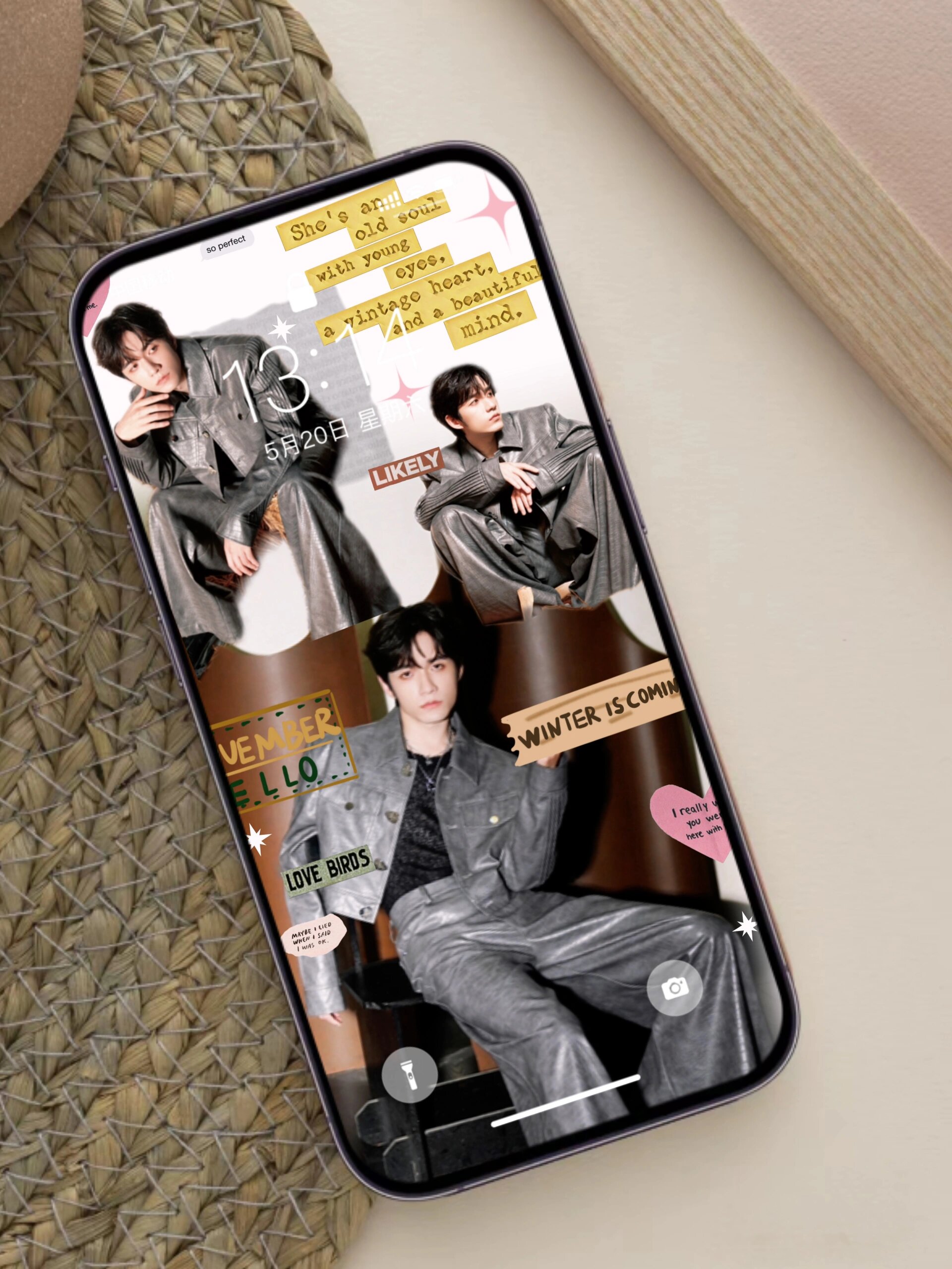 张颜齐锁屏壁纸 | 你留名我来做!