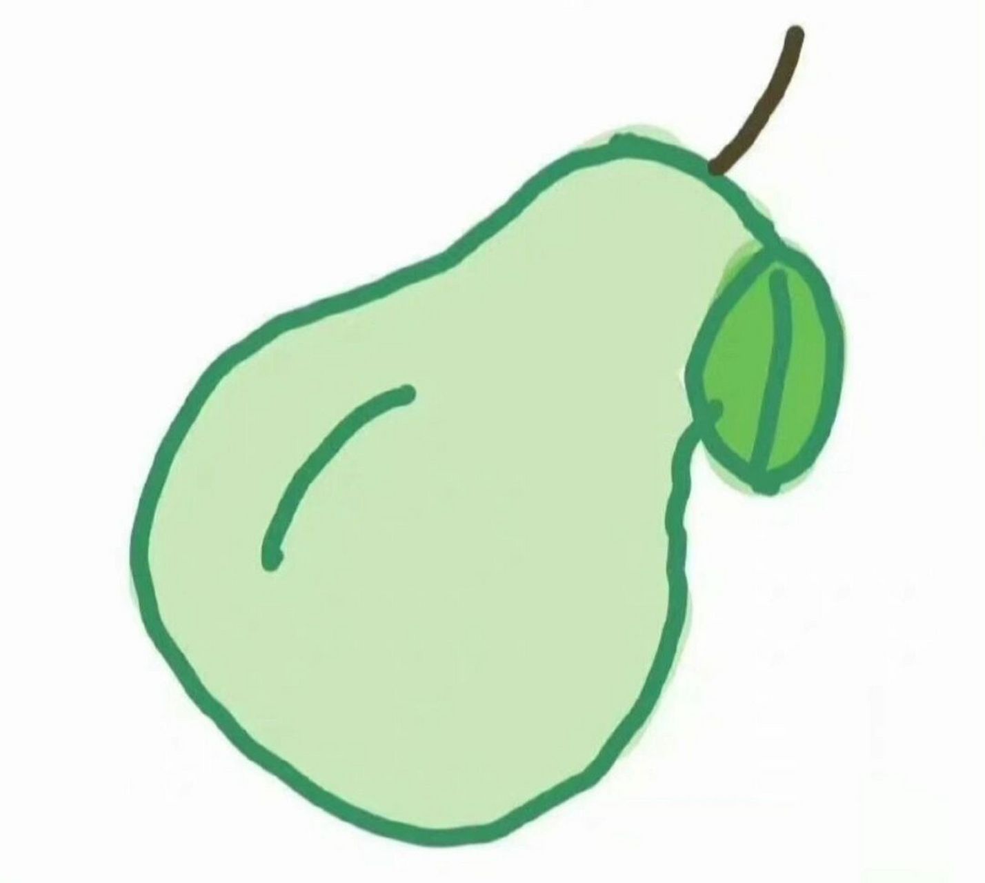 这个是"正梨",那后面这个是什么梨? 是"歪梨"呀