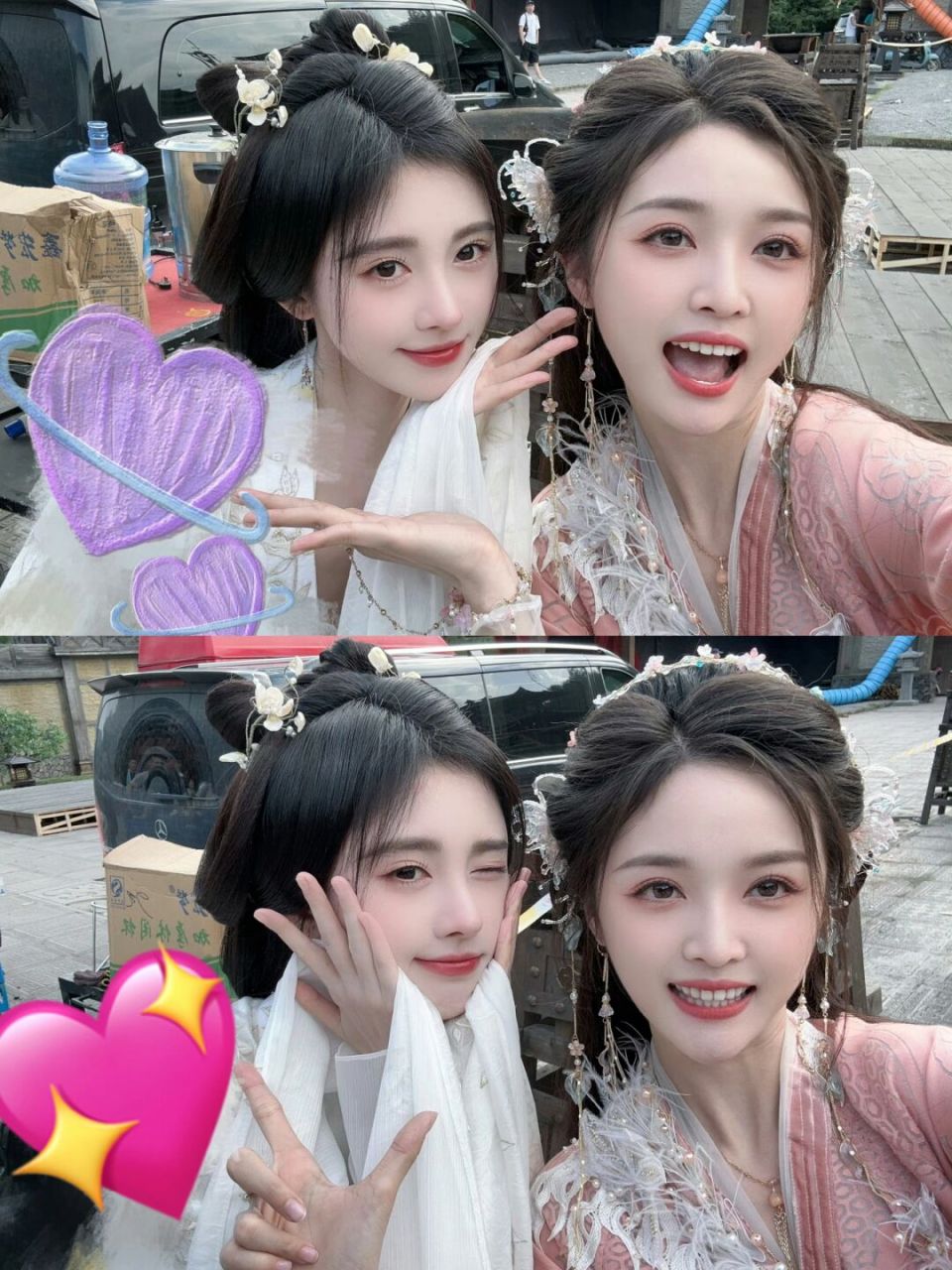 鞠婧祎 吴宣仪晒出合影 | 这是什么甜妹联动 鞠婧祎 吴宣仪晒出偶遇