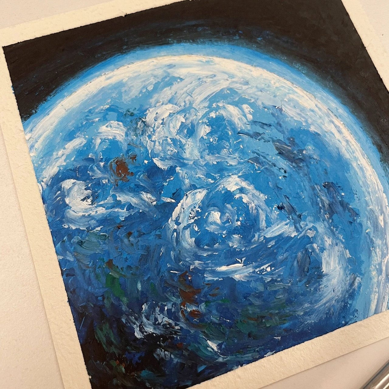 油画棒|地球91(附步骤色号) 油画棒 	 临摹参考