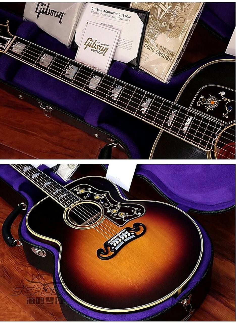 吉普森 gibson 最有魅力的木吉他! gibson sj200 pre-war rw 战前