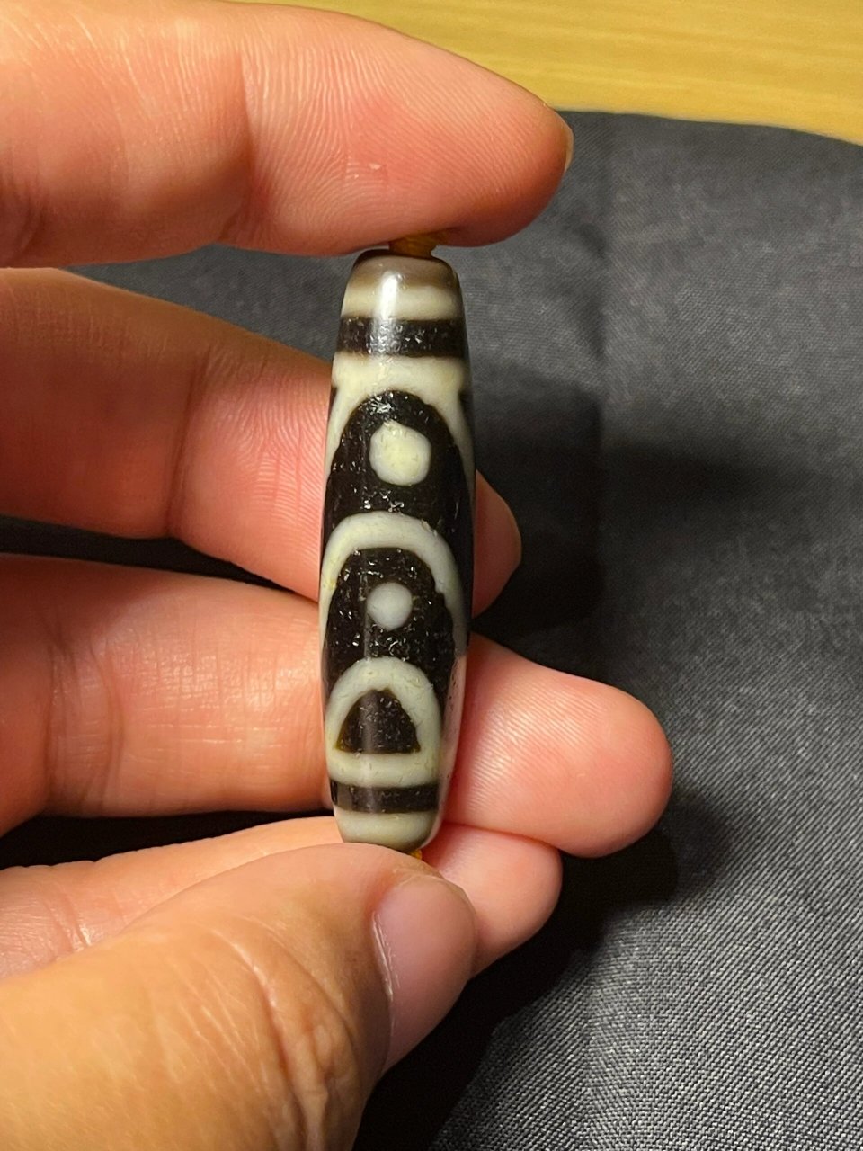 一代老台老冯卓越纯手工天珠台珠 【品牌】:老冯天珠(台湾天珠 白玉孔